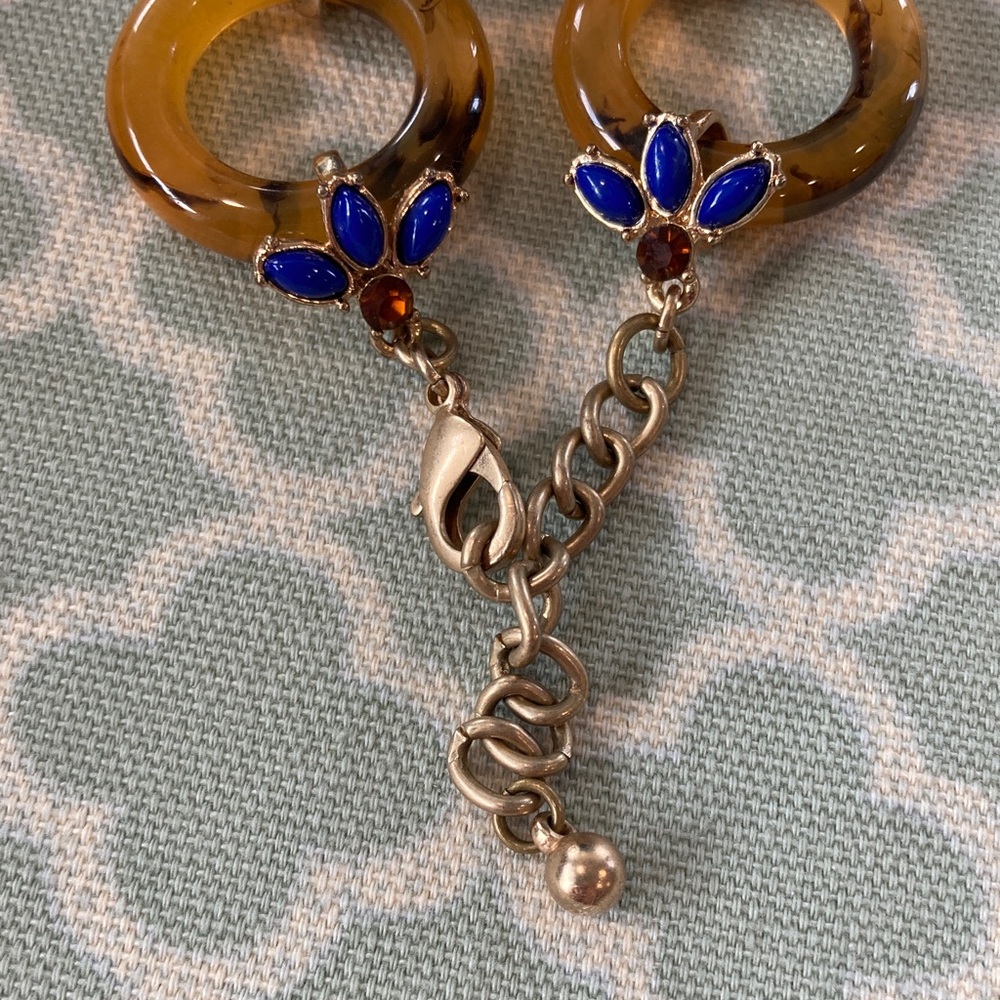 Kitsy Lane Tortoise Blue Ring Bracelet - Picture 3 of 4